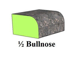 Countertop Edge 1/2 Bullnose